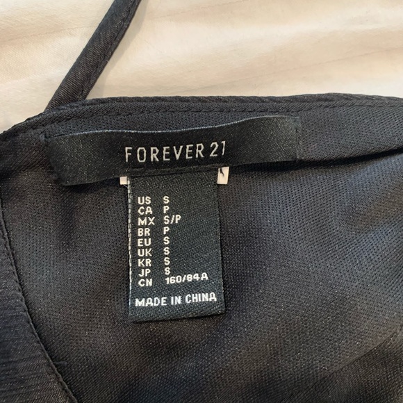 Forever 21 Black Satin Rhinestone Bralette - Picture 6 of 6